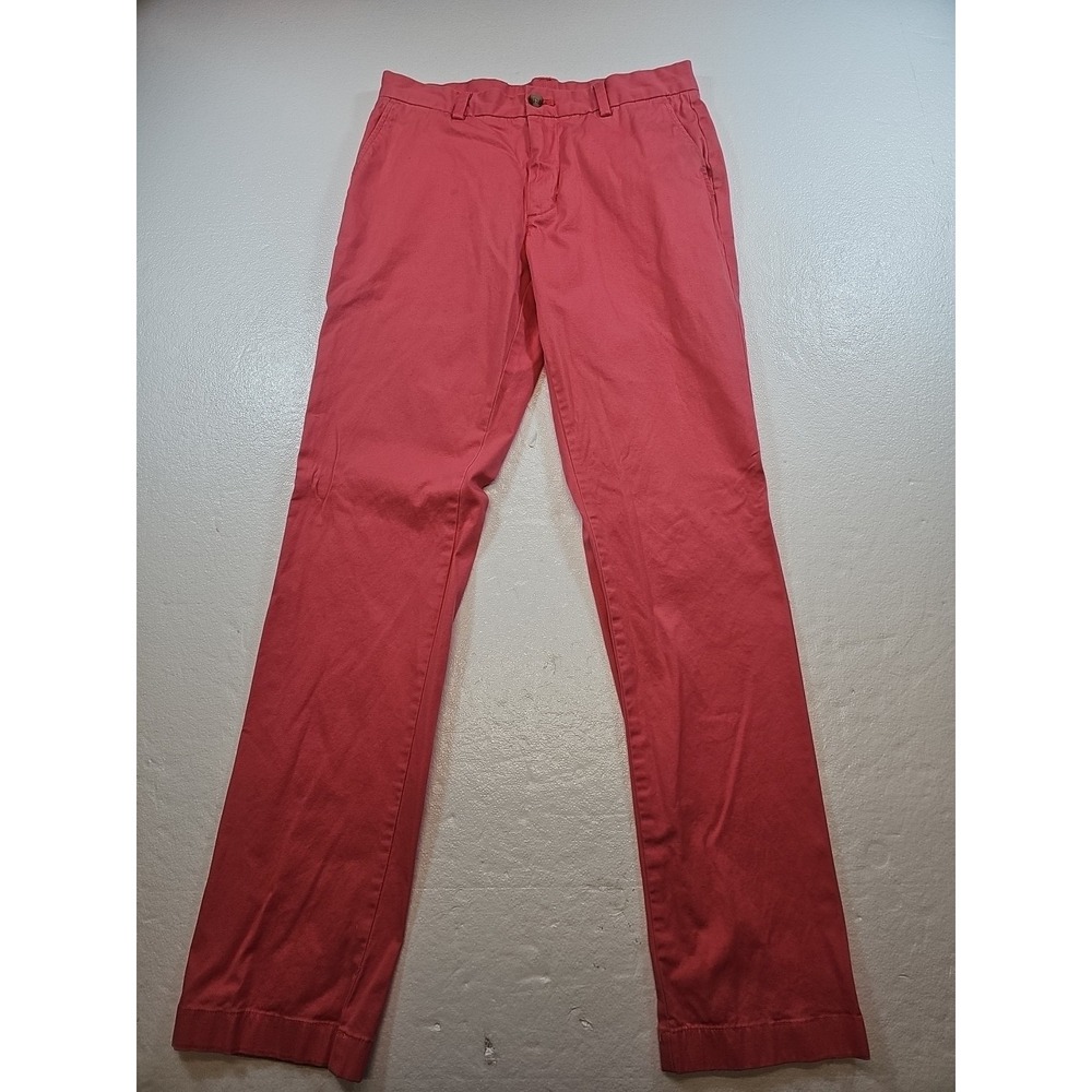 Vineyard Vines Breaker Pants Men's Size 32x34 Pink Slim Fit Casual Work Comfort